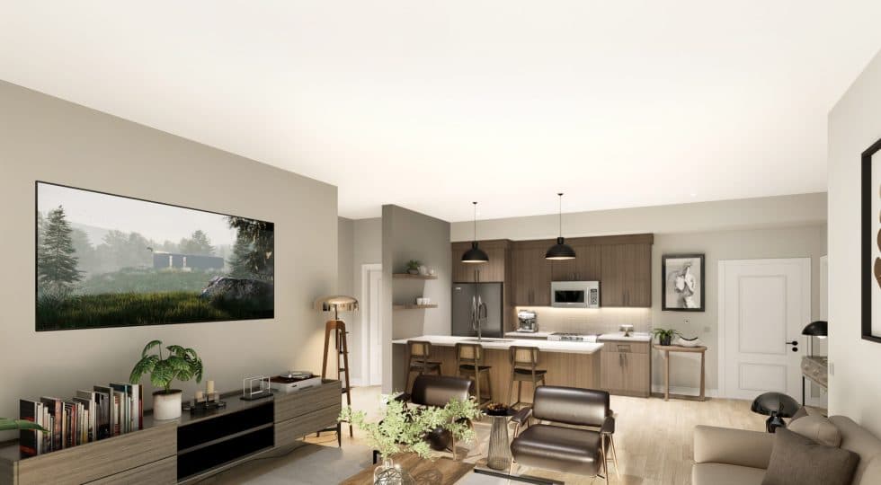 Modern living space at The Griffon East